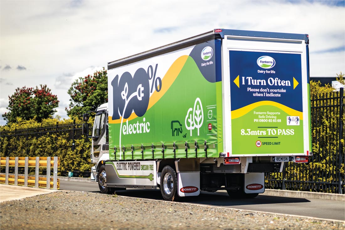 Fonterra teams up with Volvo Trucks NZ to expand its electric fleet